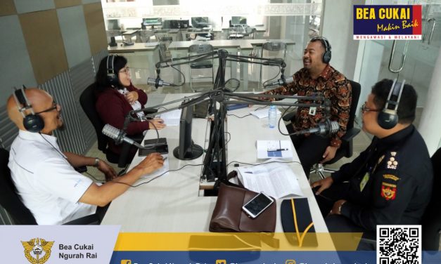 “Penertiban Jasa Titip”, Bea Cukai Ngurah Rai siarkan sosialisasi ketentuannya di RRI Pro 1 Denpasar.