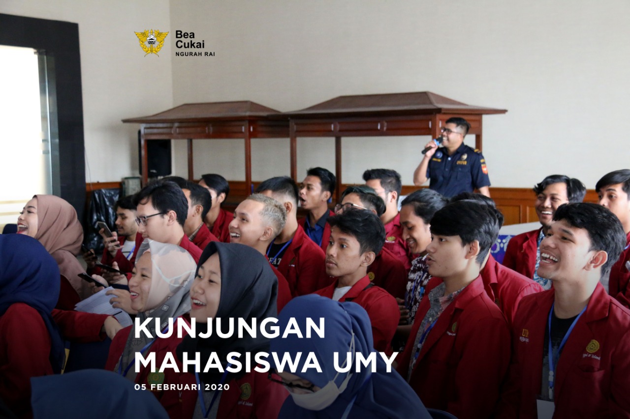Bea Cukai Ngurah Rai menerima kunjungan dari Mahasiswa Universitas Muhammadiyah Yogyakarta